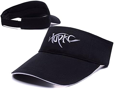DEBANG 2Pac Tupac Logo Adjustable Visor Cap Embroidery Sun Hat Sports Visors