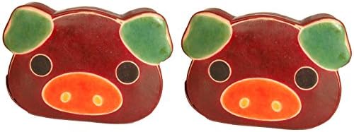 In Support of a Social Cause - Twin Pack Cruelty-Free Leather Piggy Bank, Penny Bank, Money box. To develop and support habit of saving. (Brown Pig)