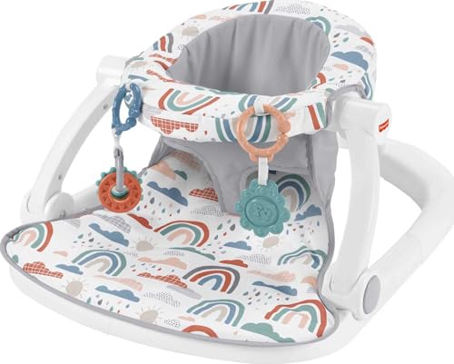 Fisher-Price Portable Baby Chair Sit-Me-Up Floor Seat with Developmental Toys &…