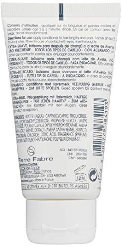 Klorane Ultra-Gentle Conditioner with Oat Milk, Suitable for the Entire Family, Paraben and Sulfate-Free, 1.6 oz.