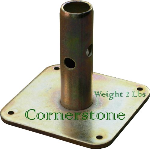 CBM scaffold 4 Quality Scaffolding Square Base Plate 5" X 5" Scaffold Frame Safety Base