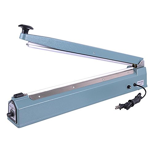 WeChef Commercial Manual Impulse Hand Sealer Heat Sealing Machine Poly Tubing Plastic Bag with Elements 20 inch 500mm