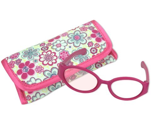 18 inch doll pink sunglasses & case, 2 pc. set, per…