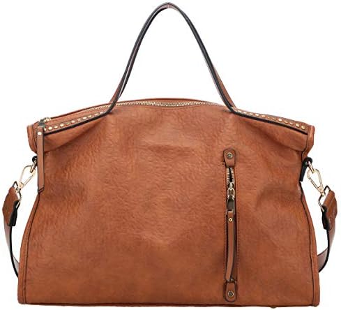 Women Tote Bags Soft Faux Leather Handbag Crossover Shoulder Bag for Ladies