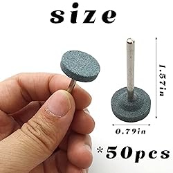 ROYHOO 50Pcs T Shaped Abrasive Mounted Stone