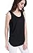 SUIEK Maternity Nursing Tank Tops Breastfeeding Tee Shirt Double Layer Sleeveless Pregnancy Shirt (Large, Black)