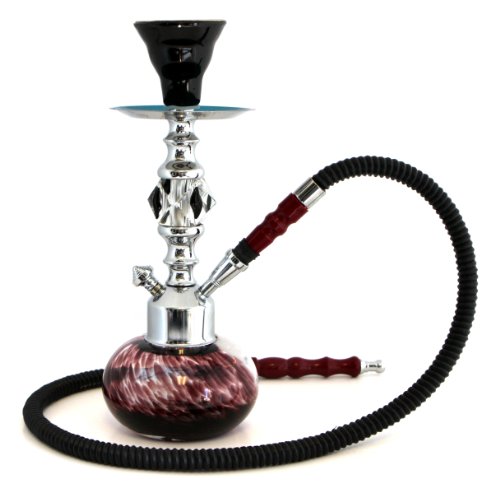 UPC 849344017745, GSTAR Premium Series: 11&quot; 1 Hose Hookah Complete Set - Swirl Mini Glass Vase - (Vortex Black)