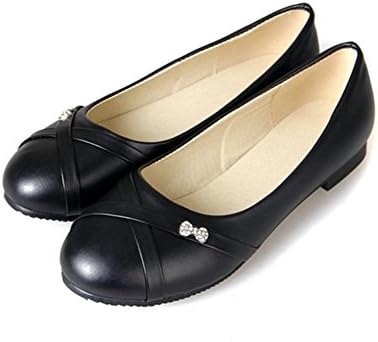 Aisun Women's Comfy Rhinestones Pointed Toe Slip On Loafer Flats Shoes