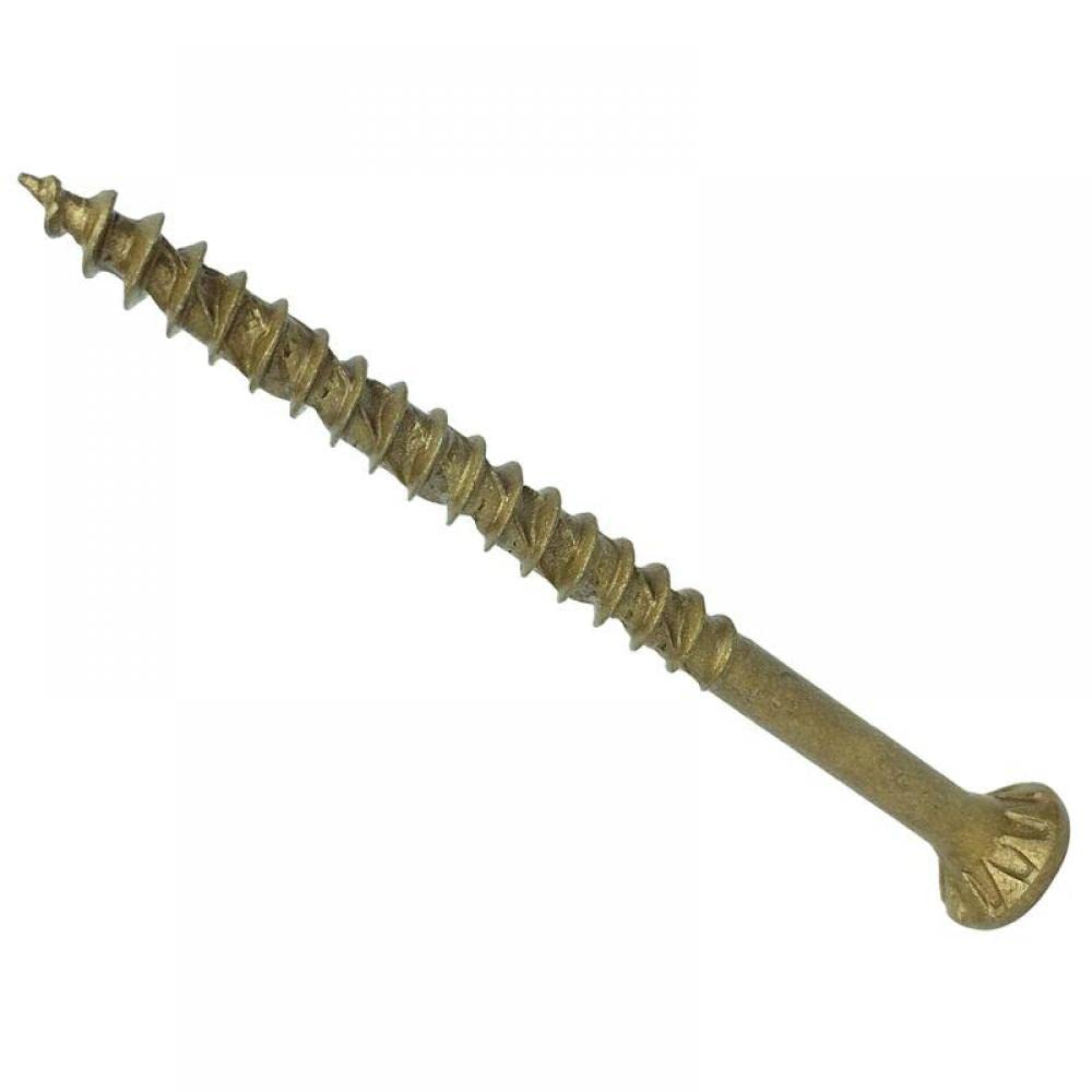 ForgeFast Countersunk Decking Screws | 5.0 x 100mm | Tan Elementech 2000 | Tub 300