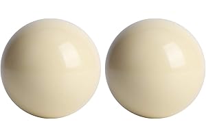 Haosie 2PCS Pool Table Cue Ball, 5.72cm/2.25in Snooker Billiard Cue Ball, Not Magnetic, Milk White