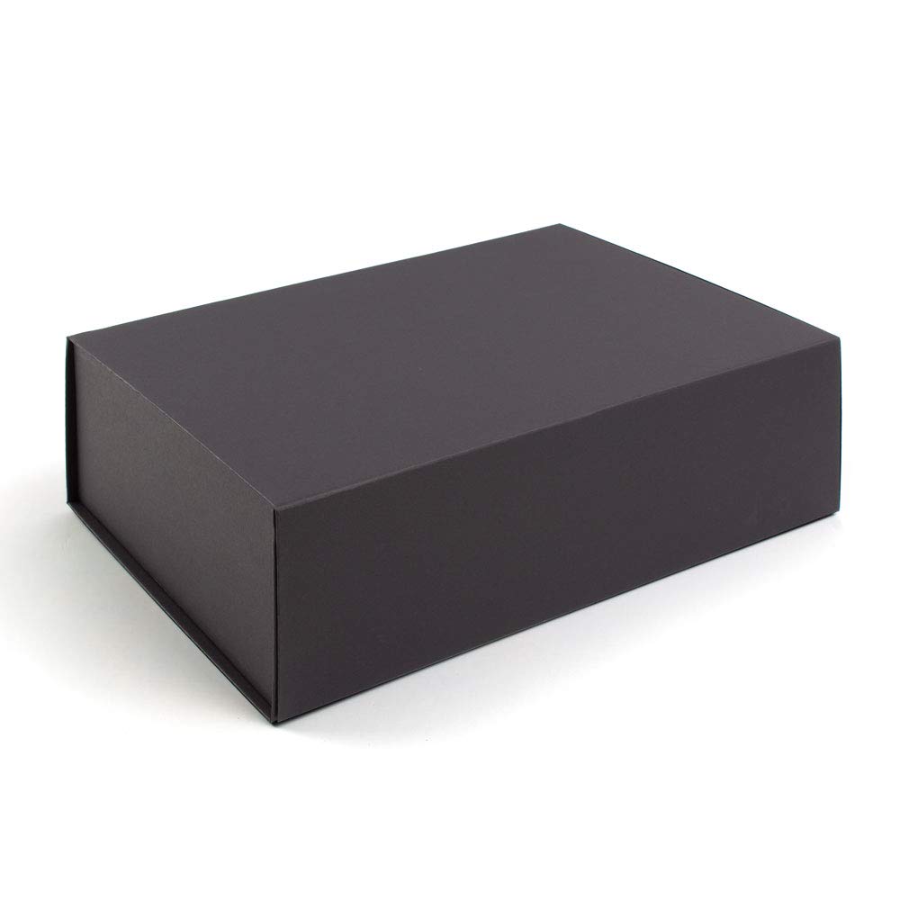 High-Quality Gift Box with Magnetic Fastener, 330 x 230 x 100 mm, Pack of 3, Black