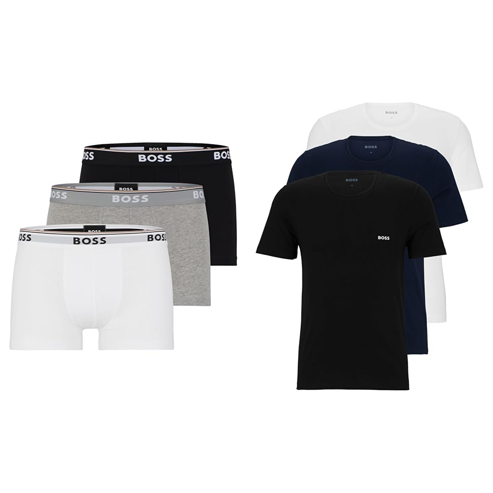 BOSS Boxershorts Assorted 999 M + T-Shirt New - Open Miscellaneous 984 M