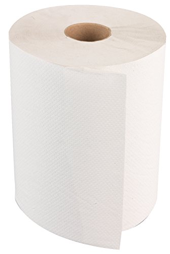 Boardwalk 6254 Non-Perforated Hardwound Roll Towels, White (Pack of 6)