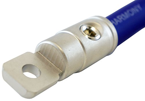 Harmony Audio HA-RT0 Car Stereo Power or Ground 1/0 Gauge 5/16" Ring Terminal - Nickel Plated