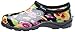 Sloggers Women's Waterproof Rain and Garden Shoe with Comfort Insole, Pansy Black, Size 9, Style 5114BP09