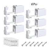 Jconly Ear Piercing Gun - 6pcs Ear Piercing Gun with Alcohol Pad Disposable No Pain Safe Sterile for Nose Studs Cartilage Tragus Helix Piercing Gun Piercer Tool Machine Kit Piercing Kit