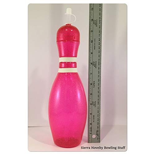 Large Bowling Pin Water Bottle - 32 Ounce (Pink)