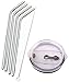 4 Bend Stainless Steel Straws for Rocky Mountain 30 Ounce Double-Wall Tumbler Vacuum Cup - CocoStraw Brand Drinking Straw TV (4 Bend Straws + Straw Lid)