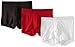 DKNY Men's Contoured Pouch 3 Pack Trunk, White/Black/Red, Small