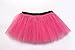 80s Pink Tutu for Women Outfits Running Costume Neon Rave Dance Glow Adut Tutu Skirt Costume Pack Set Leg Warmers Fishnet Gloves Necklace