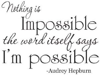 Resultado de imagen de nothing is impossible quote