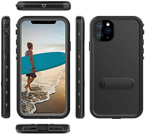VONNOBILITY Waterproof iPhone 11 Pro Max Case,IP68 Certified with Built-in Screen Protector Full Body Heavy Duty Protection Shockproof Underwater Cover for iPhone 11 Pro Max(6.5",2019) (Black)