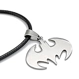 New Jewelry Slippy Batman Sign Pendant 316L Stainless Steel Necklaces (#2)