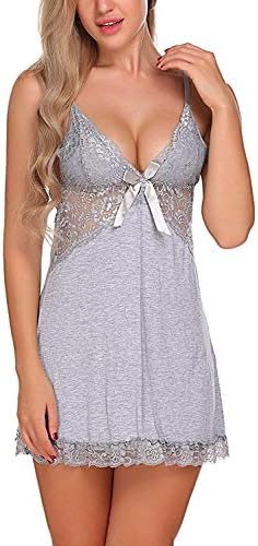 Noty Secrets Fancy Dress Baby-Doll Dress Nightwear with g String Thong for Woman