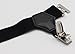 JAIFEI High-End Sock Garters- Premium 1-Pair Double Sturdy Clip Sock Suspenders For Cotton & Silk Socks (Black)