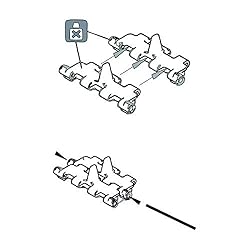 1/35 Workable Metal Track Links Set with Pins for