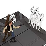 Star Wars Death Star Showdown Pop Up Card, 3D Card, Birthday Card, Greeting Card