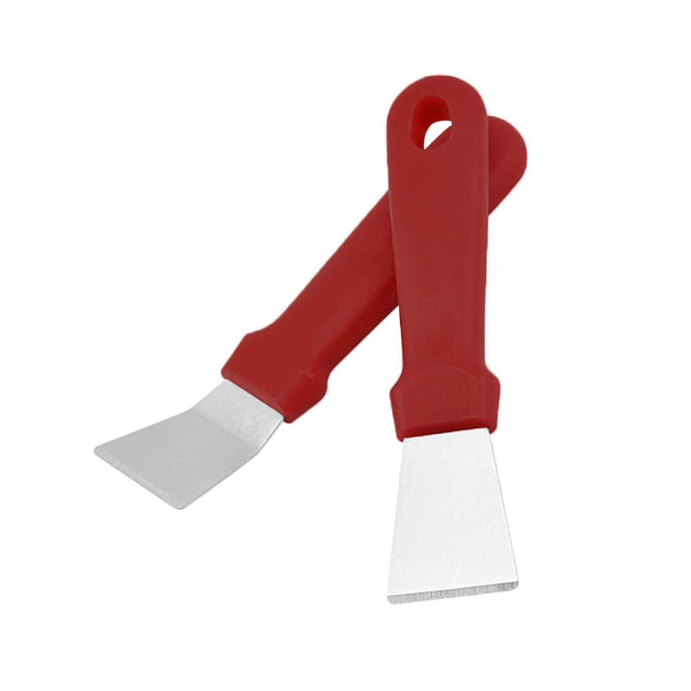 2 Pcs Cleaning Scraper Oven Cleaning Utensils Stainless Steel Scraper for Cleaning of Kitchen Utensils