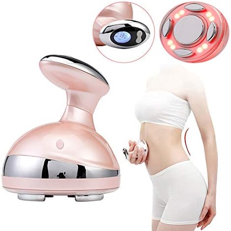 JFAM Fat Removal Cavitation Beauty Machine Ultrasonic Body Slimming Machine HD LCD Red Light RF For Shape Weight Loss Body Slimming Skin Tightening,Pink