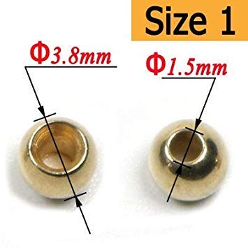 Sellify 100PCS Brass Beads Hooks Head for Nymph Streamer Bugs Fishing Tying Materials Accessories 2.4mm 2.8mm 3.3mm 3.8mm - (Color: 100PCS Size 1) : 100PCS Size 1