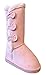 New Girl's Warm Tall Mid Calf 3 Buttons Faux Sheepskin Fur Kids Shoes Boots