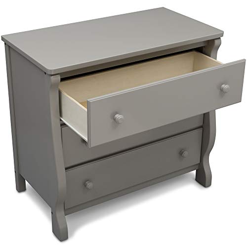 Delta Children Universal 3 Drawer Dresser, Greenguard Gold Certified, Grey Pricepulse