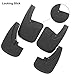 oEdRo Upgraded Front Rear Mud Flaps Compatible with 2009-2018 Dodge Ram 1500 & 2010-2018 Ram 2500/3500 with OEM Fender Flares Only, Full Set 4pc Splash Mud Guards