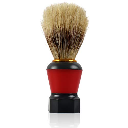Titania Germany Shaving Brush - Genuine Hair Extra Long Bristles with Comfortable Black Handle - Simple & Efficient Lather Application for Men - Thumbnail 7