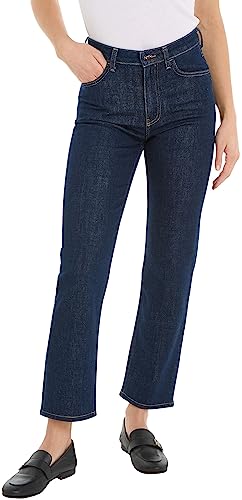 Tommy Hilfiger Femme Jean Classic Straight High Waist, Bleu (Rue), 27W / 30L