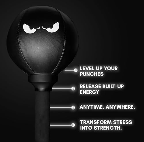 Elite Boxing Training Mini Punching Bag, Desktop Punching Bag - Stress Buster, Heavy Duty Stress Relief Ball for Advanced, Aspiring Boxers for Skills and Stress Relief