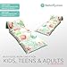Butterfly Craze Kid's Floor Pillow Bed Cover - Use as Nap Mat, Portable Toddler Bed Alternative for Sleepovers, Travel, Napping, or as a Lounger for Reading, Playing. Cover Only!