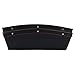 OKZ Car Pocket Organizer (2 pack) - Universal Car Slit Storage Organizer Console Seat Side Gap Filler Seat Pocket-Premium PU Leather Seat Catcher Caddy-Car Interior Accessories (black)