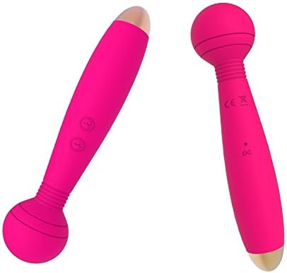 Sclimax Cordless Waterproof Therapeutic Electrica Wand Massager 10 Powerful Patterns For Muscle Aches & Sports Recovery & Compact & travel Friendly – pink