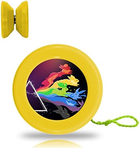 Pokemon Pink Floyd Logo Professional Responsive Yoyo With Narrow C Bearing And Extra String Yellow