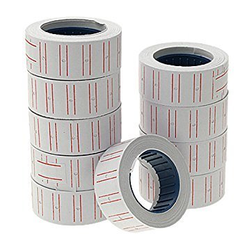 Saiyam Price Labels Paper Tag Mark Sticker for MX-5500 Price Gun Labeller, 10 Rolls