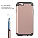 Phone 6s Case Rose Gold, LUVVITT Ultra Armor NL Shock Absorbing Case Best Heavy Duty Dual Layer Tough Cover for Phone 6 / Phone 6s (4.7) Rose Gold