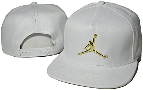 VinTa Unisex Adjustable Fashion Leisure Baseball Hat Jordan Metal Logo Snapback Cap,Adult