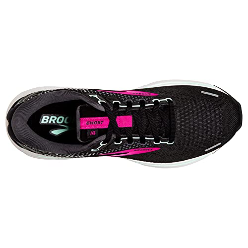 Brooks Ghost 14 Women's Neutral Running Shoe Black/Pink/Yucca 7