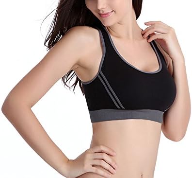 Women's Crossback Max Comfort Sports Bra by sugarphant, Love Your Workout Now! (Large, Black)