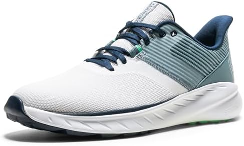 Amazon.com | FootJoy Mens Superlites Xp Golf Shoe, Grey/Lime, 7.5